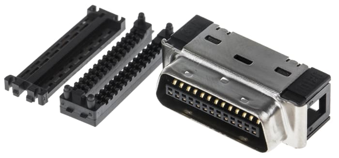 3M 101 26 Way Right Angle Cable Mount D-sub Connector Plug, 1.27mm Pitch