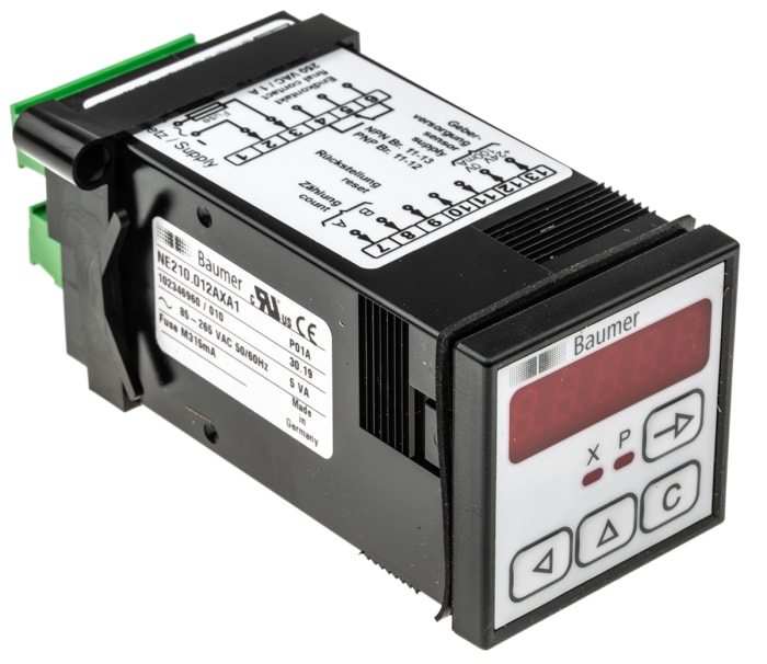 NE210.012AXA1 Baumer | Baumer NE210 Counter, 5 Digit LED, 10kHz, 115 → ...