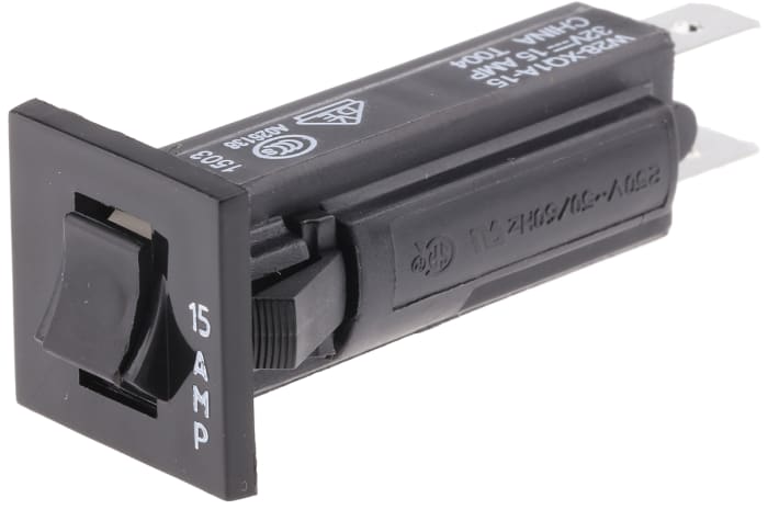 TE Connectivity 15A SP Kutuplu Aşırı Akım Korumalı Kaçak Akım Sigortası (RCBO) W28
