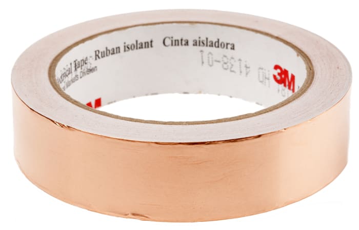 3M 1181 Conductive Metallic Tape, 25.4mm x 16.5m