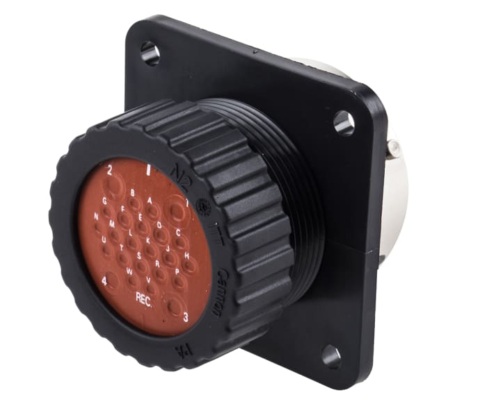ITT Cannon Circular Connector, 24 Contacts, Panel Mount, Socket, Female, IP67, Trident Neptune Series