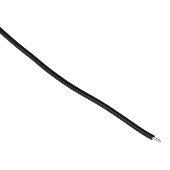 Alpha Wire Hook-up Wire PVC Series Black 0.33 mm² Hook Up Wire, 22 AWG, 7/0.25 mm, 30m, SR-PVC Insulation, 3251 BK005