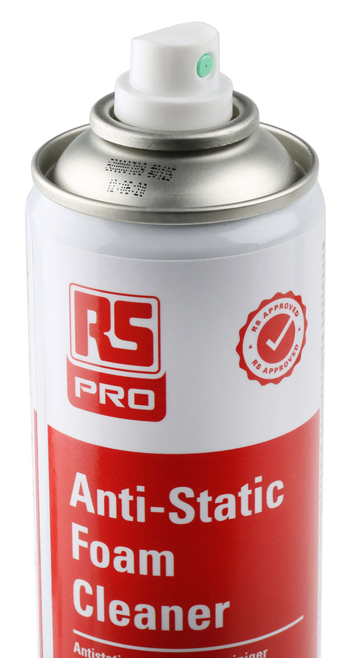 RS PRO 400ml AntiStatic Foam Cleanser 1681659 RS Components