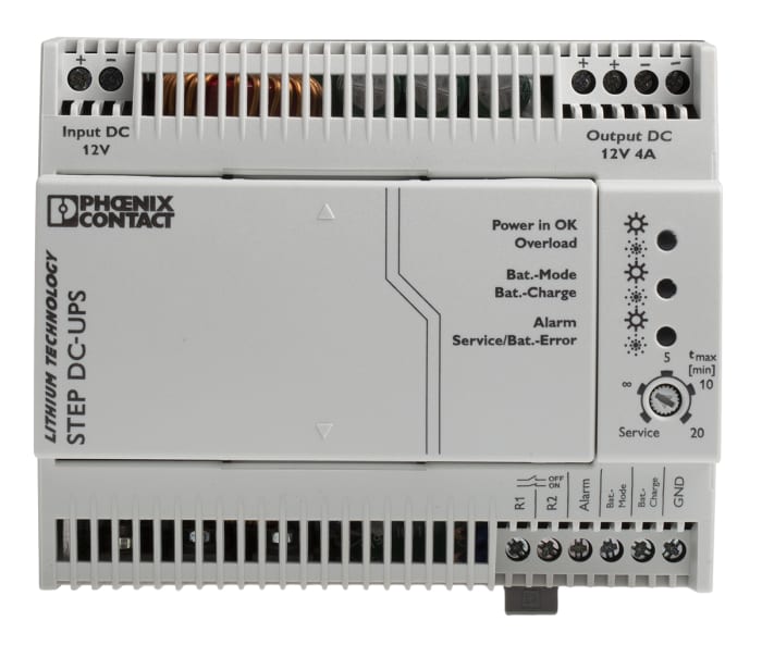 Phoenix Contact 16.5V dc Input DIN Rail Uninterruptible Power Supply