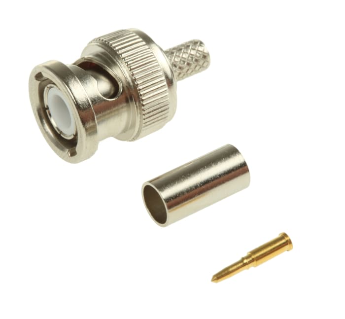 Sofim, Plug Cable Mount, 50Ω, Crimp Termination, Straight Body