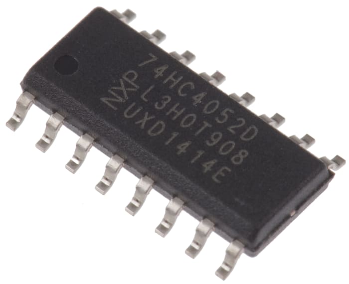 Nexperia 74HC4052D,652 Multiplexer/Demultiplexer Dual 4:1 5 V, 16-Pin SOIC