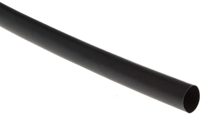 Gaine thermorétractable TE Connectivity, Diam. 12.7mm, Long. 1.2m, Rétreint 2:1, Noir