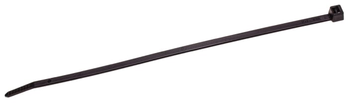 HellermannTyton Cable Tie, 200mm x 4.6 mm, Black Polyamide 6.6 (PA66), Pk-500
