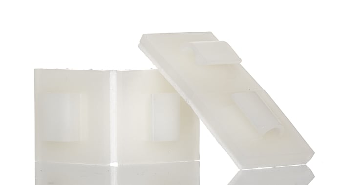 Clip serre-câbles HellermannTyton, Ø maximum 5mm, en Nylon, type Clip serre-câbles