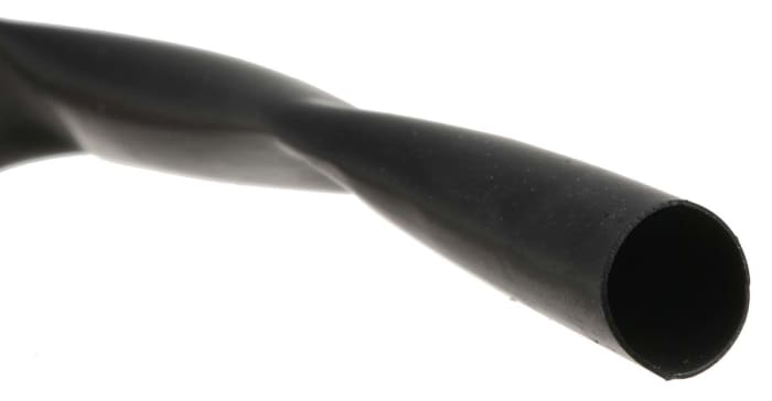 TE Connectivity Heat Shrink Tubing, Black 6.4mm Sleeve Dia. x 8m Length 2:1 Ratio, LSTT Series
