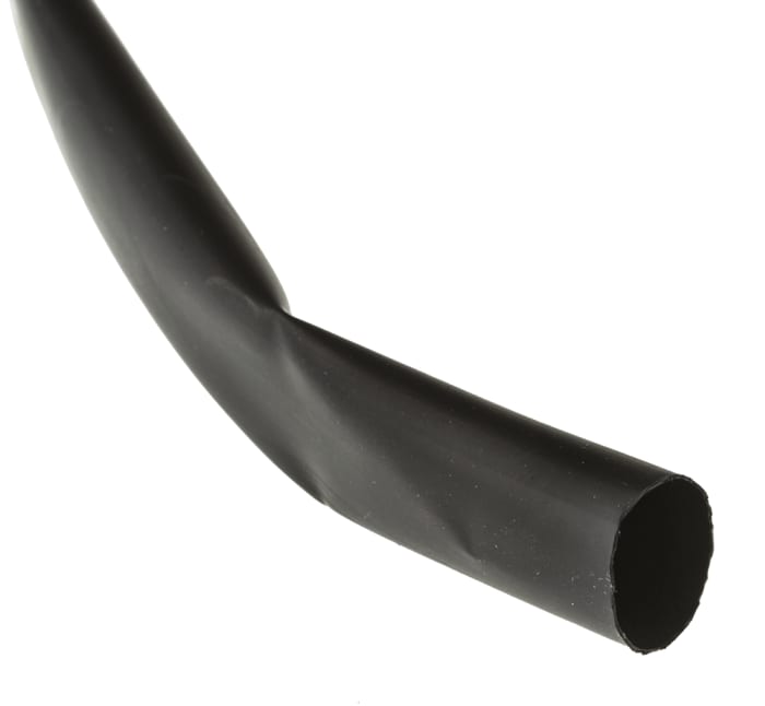 TE Connectivity Heat Shrink Tubing, Black 12.7mm Sleeve Dia. x 6m Length 2:1 Ratio, LSTT Series