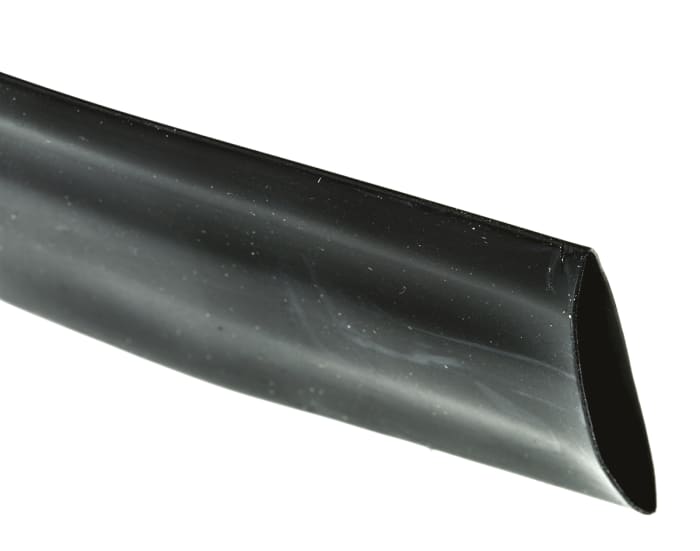 TE Connectivity Heat Shrink Tubing, Black 19mm Sleeve Dia. x 5m Length 2:1 Ratio, LSTT Series