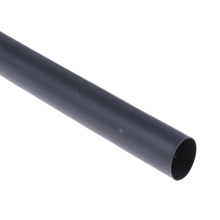 Gaine thermorétractable TE Connectivity, Diam. 12.7mm, Long. 1.2m, Rétreint 2:1, Noir