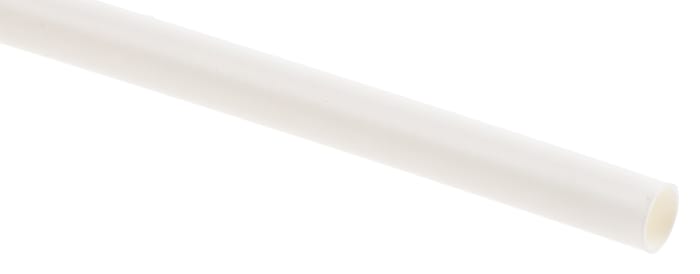 TE Connectivity Heat Shrink Tubing, White 2.4mm Sleeve Dia. x 1.2m Length 2:1 Ratio, RNF-100 Series