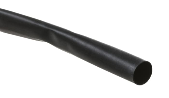 TE Connectivity Black Halogen Free 2:1, Heat Shrink Cable Sleeve 6.4mm Sleeve Dia. x 8m Length , CGPT Series