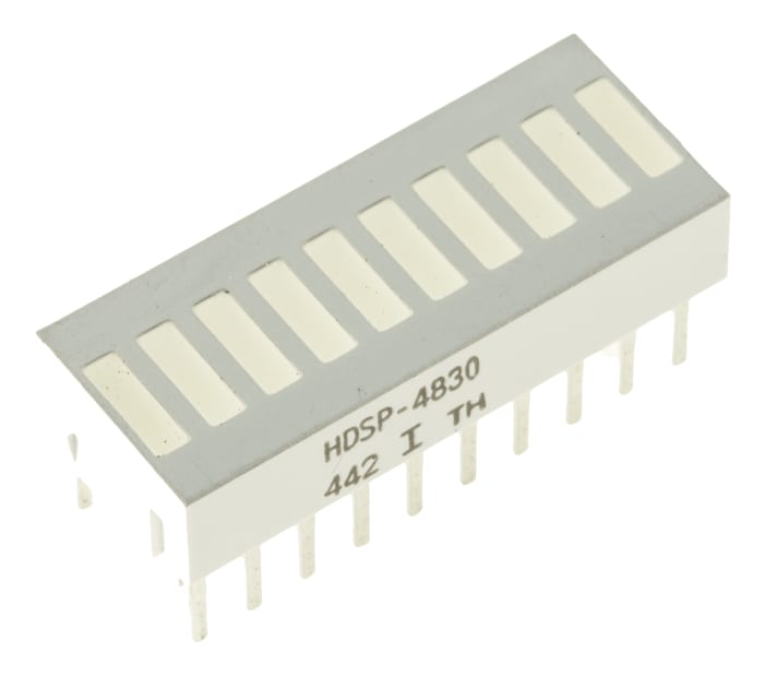 HDSP-4830 Broadcom Light Bar LED Display, Red 3.5 mcd