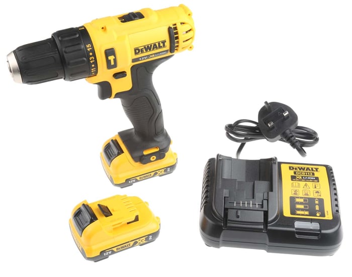 DeWALT XR Keyless 12V Cordless Combi Drill Li Ion UK Plug DeWALT RS Components UAE