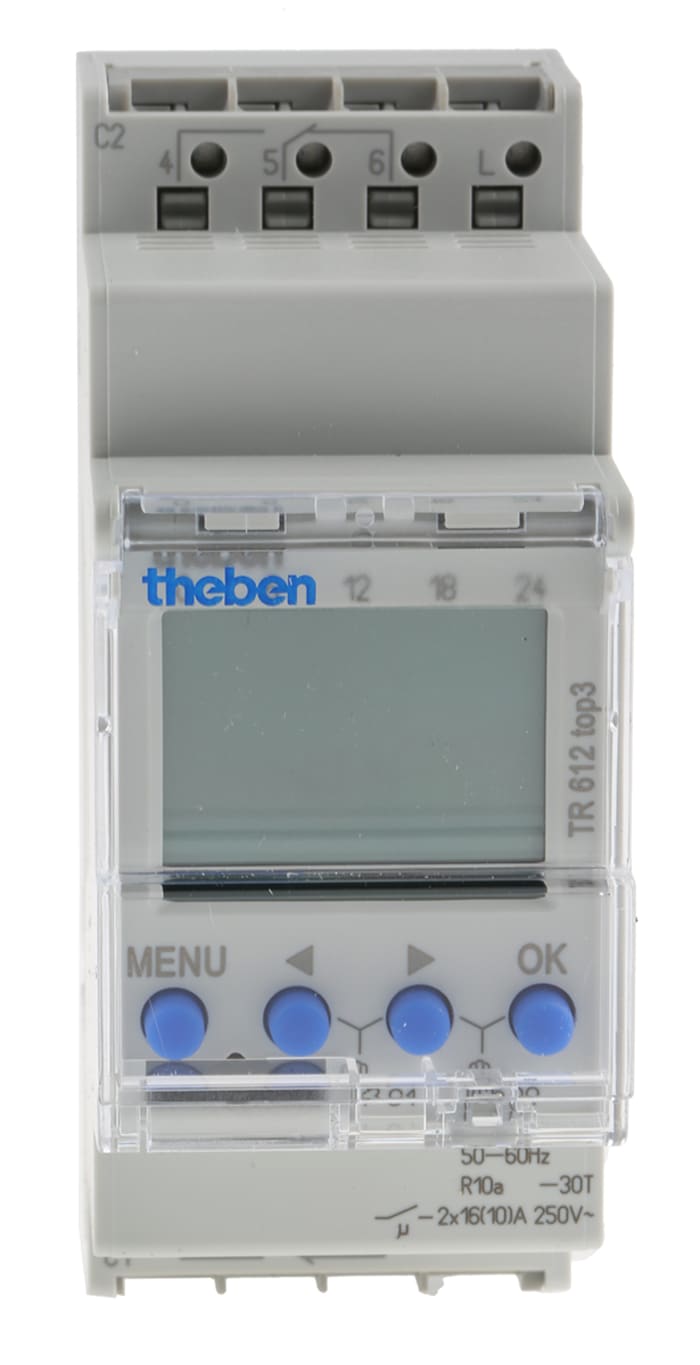 Theben Digital DIN Rail Time Switch 230 V ac, 2-Channel