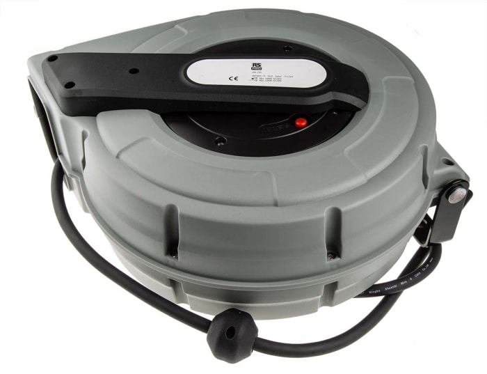 Bobine de câble RS PRO 9m, 0 prise, 230 V c.a., IP20