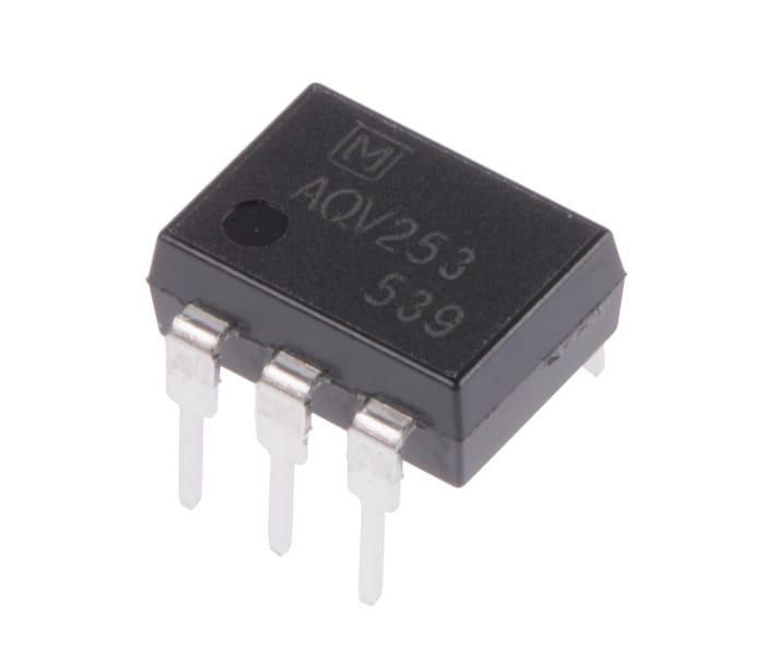 Panasonic, AQV253 DC Input MOSFET Output Optocoupler, Through Hole, 6-Pin DIP