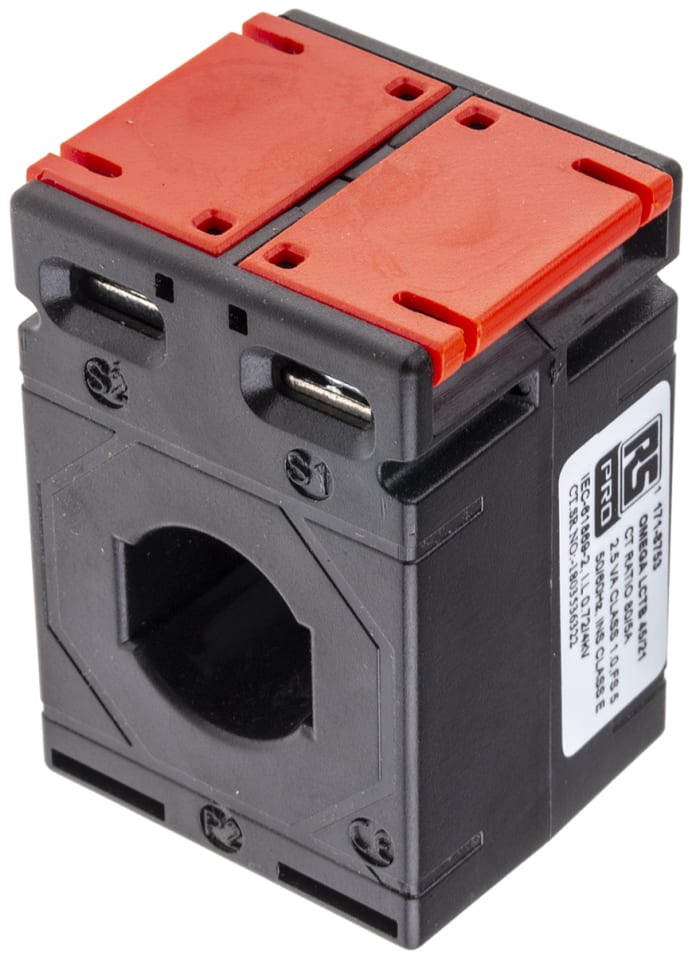 RS PRO Base Mounted Current Transformer, 80A Input, 80:5, 5 A Output, 21 x 10mm Bore