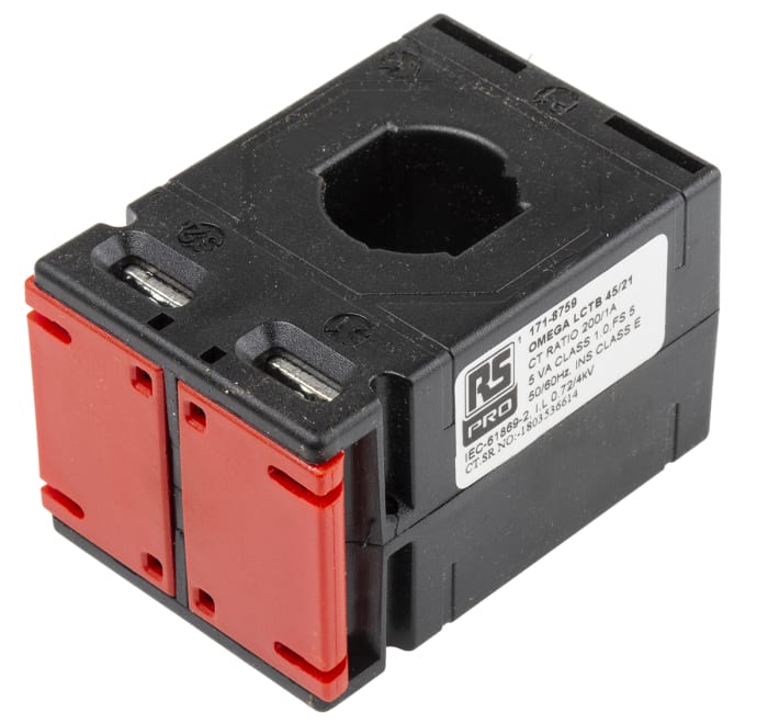 RS PRO Current Transformer, 200:1, 21 x 10mm Bore