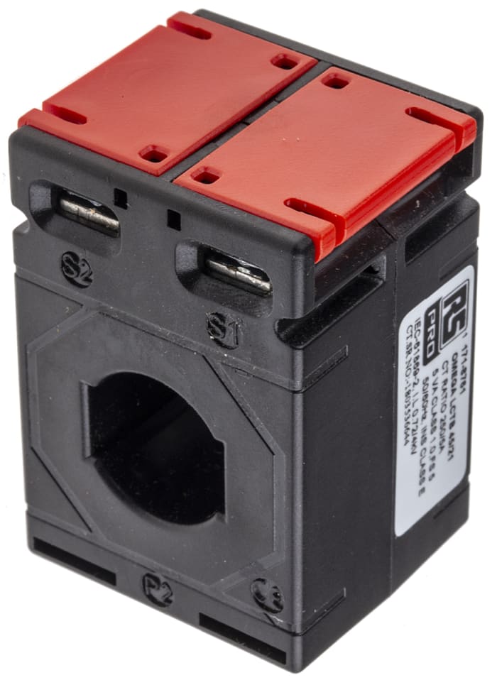 RS PRO Base Mounted Current Transformer, 250A Input, 250:5, 5 A Output, 21 x 10mm Bore
