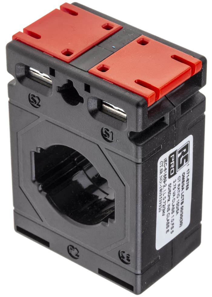 RS PRO Base Mounted Current Transformer, 150A Input, 150:5, 5 A Output, 30 x 10mm Bore