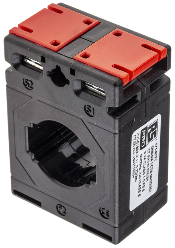 RS PRO Base Mounted Current Transformer, 200A Input, 200:5, 5 A Output, 30 x 10mm Bore