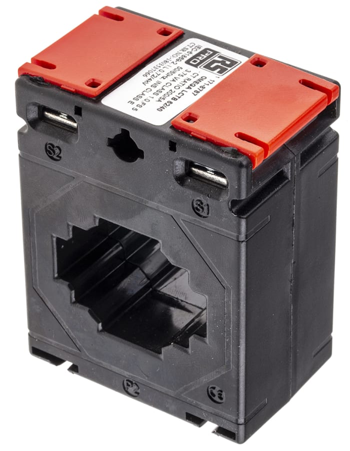 RS PRO Base Mounted Current Transformer, 200A Input, 200:5, 5 A Output, 40 x 11mm Bore