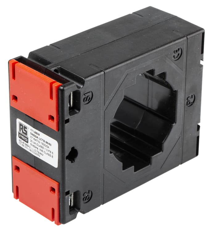 RS PRO Base Mounted Current Transformer, 1500A Input, 1500:5, 5 A Output, 61 x 51mm Bore