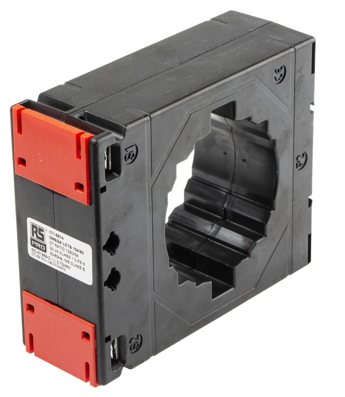 Transformateur de courant RS PRO, 1250A, 5 A, 1250:5, type Montage sur embase