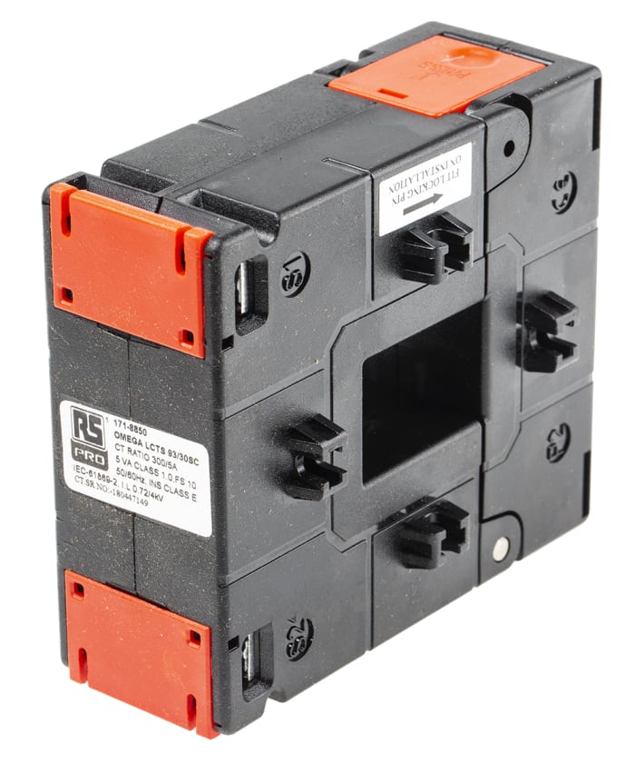 RS PRO Base Mounted Current Transformer, 300A Input, 300:5, 5 A Output, 33 x 23mm Bore