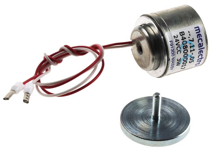 Mecalectro Holding Magnet, 35N Holding Force 24V dc