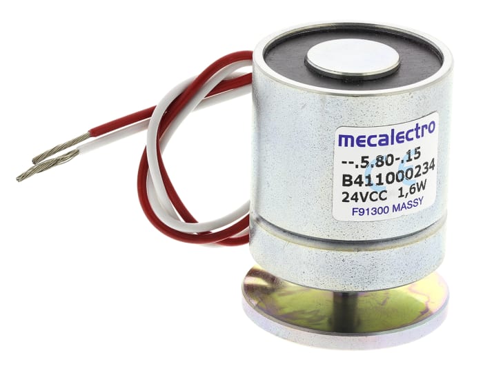 Mecalectro Holding Magnet, 120N Holding Force 24V dc