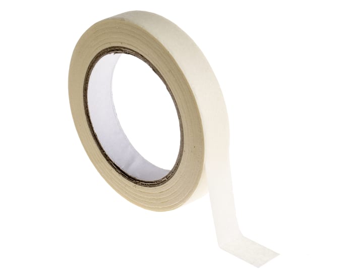 RS PRO White Masking Tape 19mm x 50m