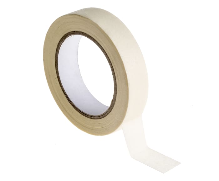 RS PRO White Masking Tape 25mm x 50m
