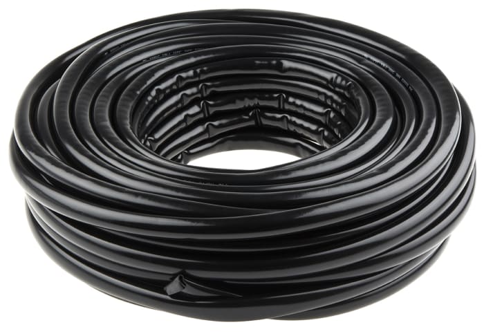 RS PRO Expandable PVC Black Cable Sleeve, 13mm Diameter, 30m Length
