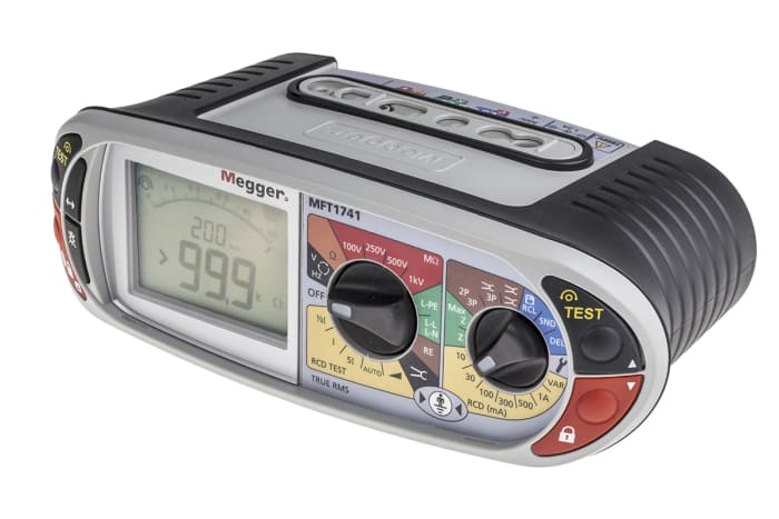 Testeur multifonction Megger MFT1741 Test auto, Continuité, Résistance de terre, Isolation, Test de boucle, Test de