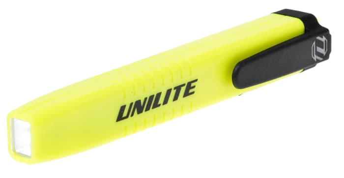 Unilite LED Pen Torch Yellow - Rechargeable 125 lm
