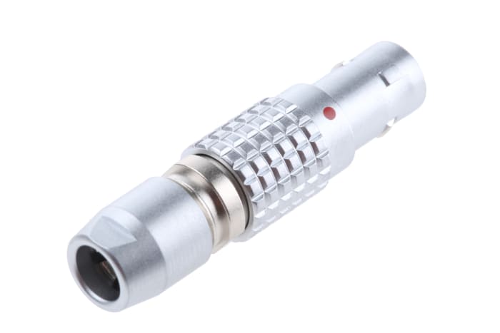 LEMO Circular Connector, 4 Contacts, Cable Mount, Plug, Male, IP50, 0B Series