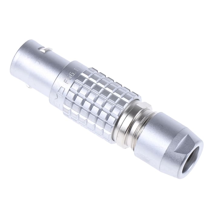 Lemo Circular Connector, 5 Contacts, Cable Mount, Plug, Male, IP50, 1B Series