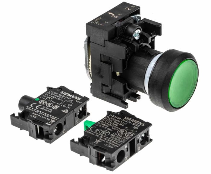 Kompletní jednotka tlačítka, řada: SIRIUS ACT 3SU11 SPST Montáž do panelu osvětlený