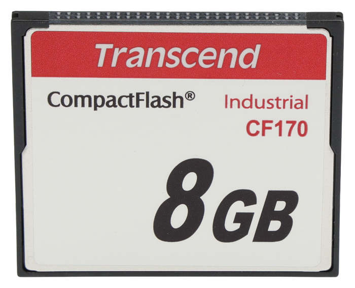 Transcend CF170 CompactFlash Industrial 8 GB MLC Compact Flash Card