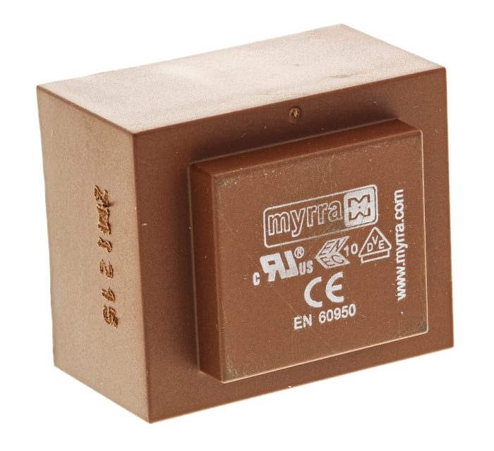 Myrra 6V ac 2 Output Through Hole PCB Transformer, 10VA