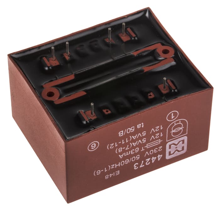 44273 Myrra | Myrra 12 V ac 2 Output Through Hole PCB Transformer 10 VA ...