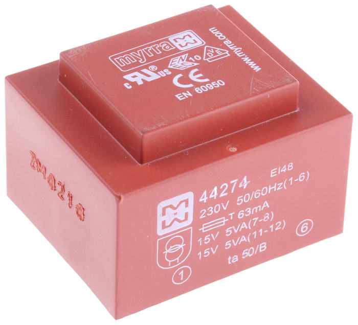 15V ac PCB Trafo, 10VA