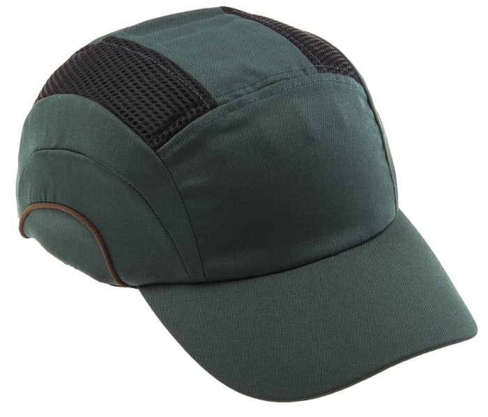 Casquette de protection JSP, 52 - 65cm de tour de tête, HDPE, Polyéthylène Haute Densité (HDPE), Vert