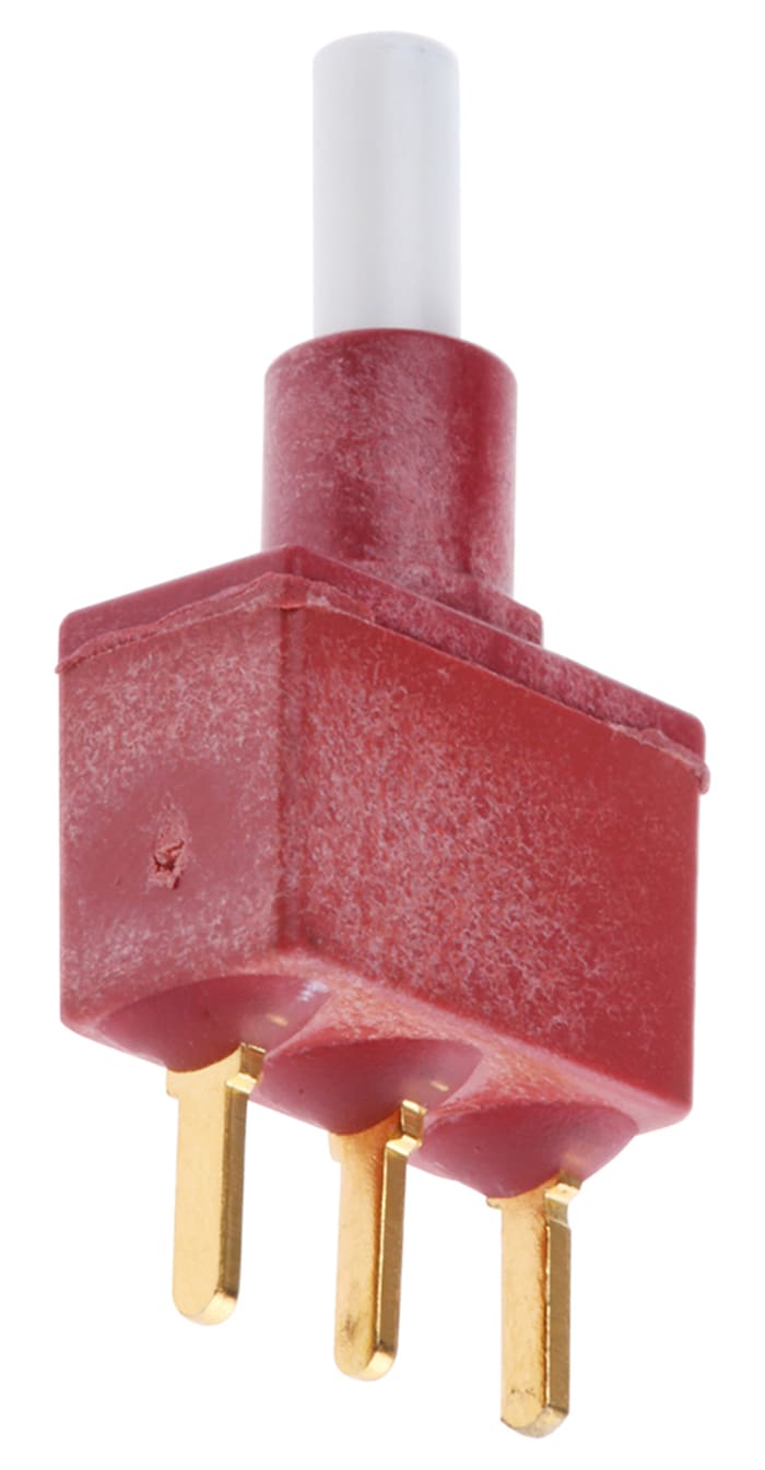 C & K Push Button Switch, Momentary, PCB, SPDT