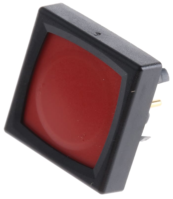 Schurter MCS 18 Series Push Button Switch, Momentary, Panel Mount, 13.9mm Cutout, SPST, 24/48V dc, IP65